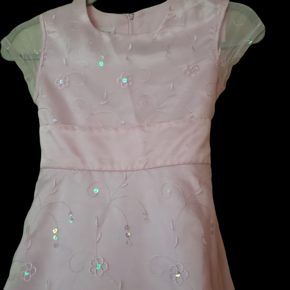 Bonnie Jean Pink Dress in size 10 - Picture 3 of 5